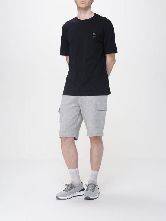 26SS 브루넬로 쿠치넬리 반팔 티셔츠 M0B138440 CSQ44 Black - BRUNELLO CUCINELLI