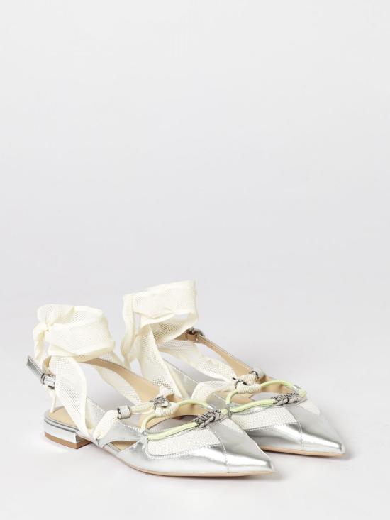 26SS 핑코 플랫 슈즈 SD0547P049 ZZF Silver - PINKO