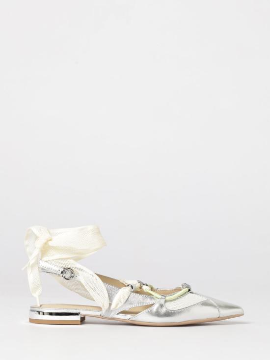 26SS 핑코 플랫 슈즈 SD0547P049 ZZF Silver