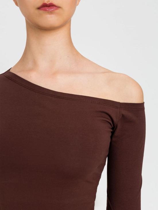 26SS 액티튜드 트윈세트 반팔 티셔츠 261AP2167 10780 Brown - ACTITUDE TWINSET