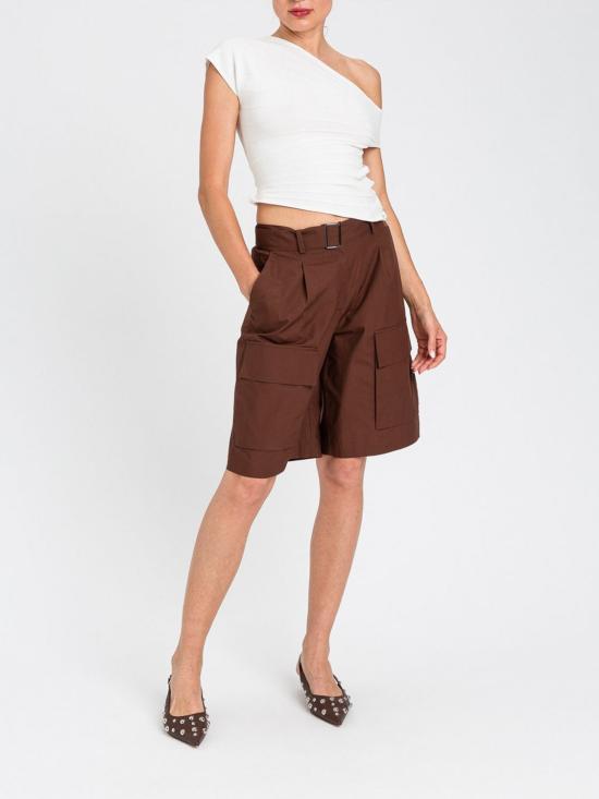 26SS 액티튜드 트윈세트 숏팬츠 261AP2082 10780 Brown - ACTITUDE TWINSET