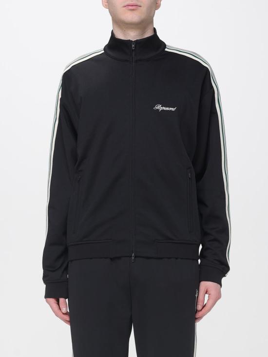 26SS 리프레젠트 긴팔 티셔츠 MLM100772 01 Black