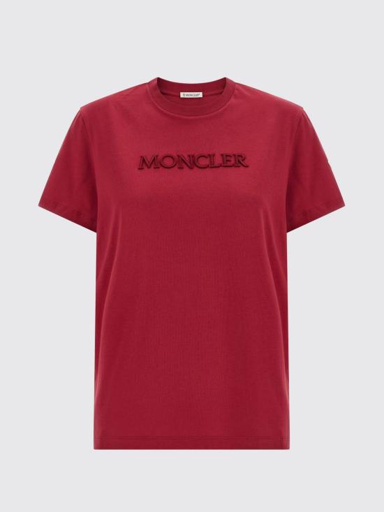 26SS 몽클레어 반팔 티셔츠 L10938C0002189AUO 438 Red