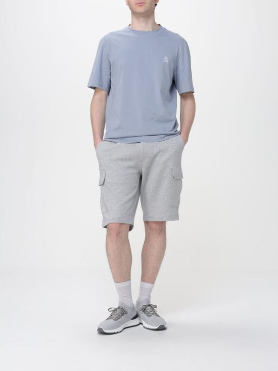 26SS 브루넬로 쿠치넬리 반팔 티셔츠 M0B138440 CKL13 Gnawed Blue - BRUNELLO CUCINELLI