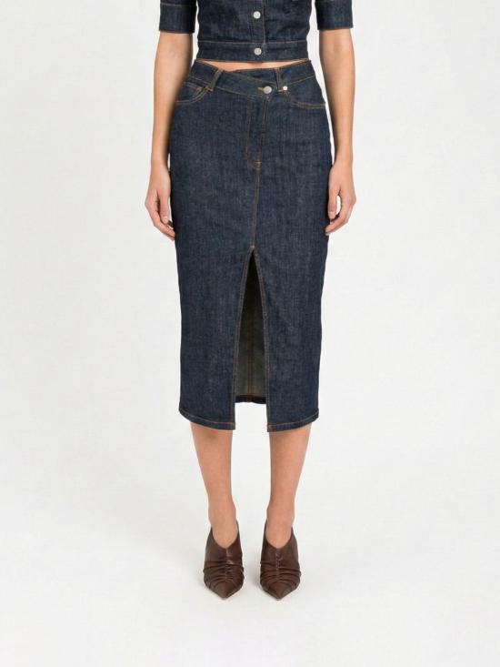 26SS 액티튜드 트윈세트 미디 스커트 261AP2364 06295 Denim