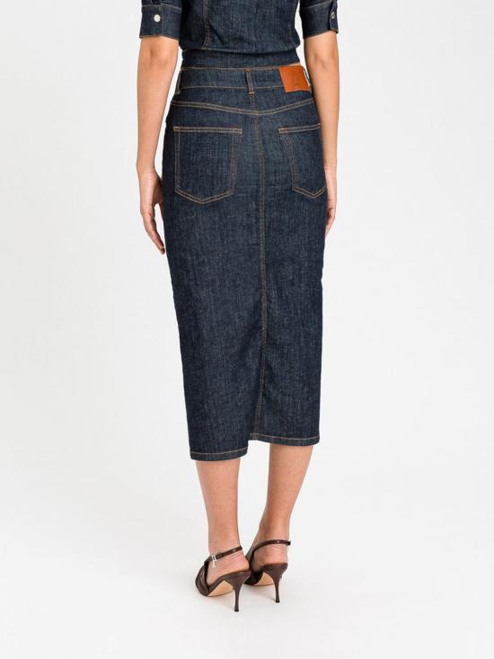 26SS 액티튜드 트윈세트 미디 스커트 261AP2364 06295 Denim - ACTITUDE TWINSET