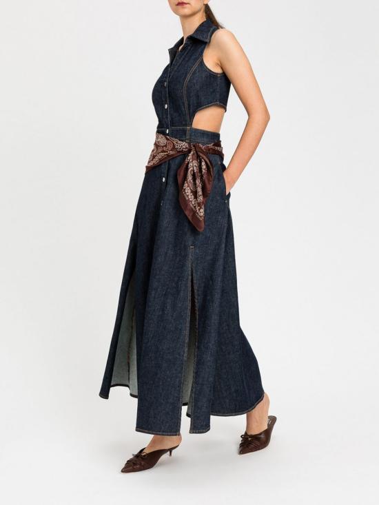 26SS 액티튜드 트윈세트 롱 원피스 261AP2363 06295 Denim - ACTITUDE TWINSET