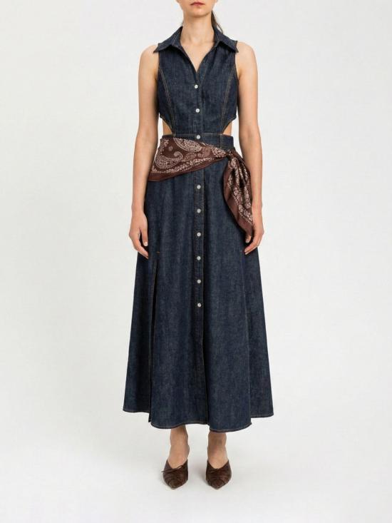 26SS 액티튜드 트윈세트 롱 원피스 261AP2363 06295 Denim