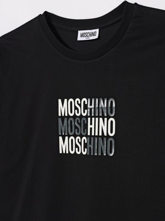 26SS [키즈] 모스키노 티셔츠 H5M05GLAA23 60100 Black - MOSCHINO