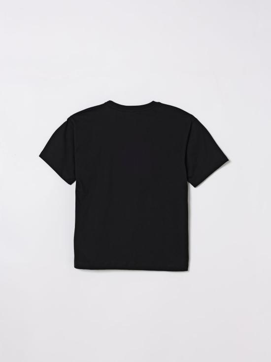 26SS [키즈] 모스키노 티셔츠 HUM05PLAA23 60100 Black - MOSCHINO