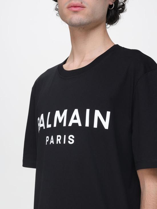 26SS 발망 반팔 티셔츠 GH1EG000BD45 EAB Black - BALMAIN