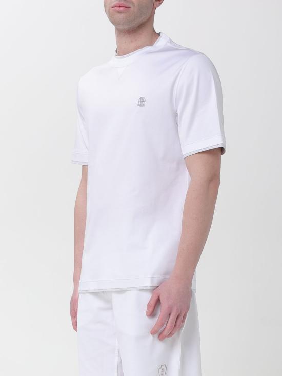 26SS 브루넬로 쿠치넬리 반팔 티셔츠 M0B137451G CW787 White - BRUNELLO CUCINELLI