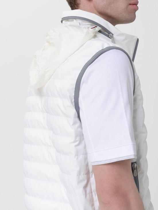 26SS 브루넬로 쿠치넬리 민소매 다운 재킷 MM49A7460G C1085 White - BRUNELLO CUCINELLI