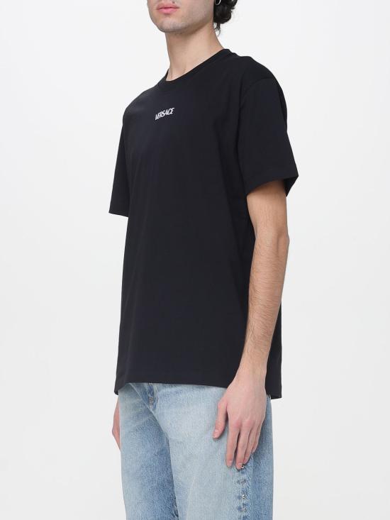 26SS 베르사체 반팔 티셔츠 10139441A16455 1B000 Black - VERSACE