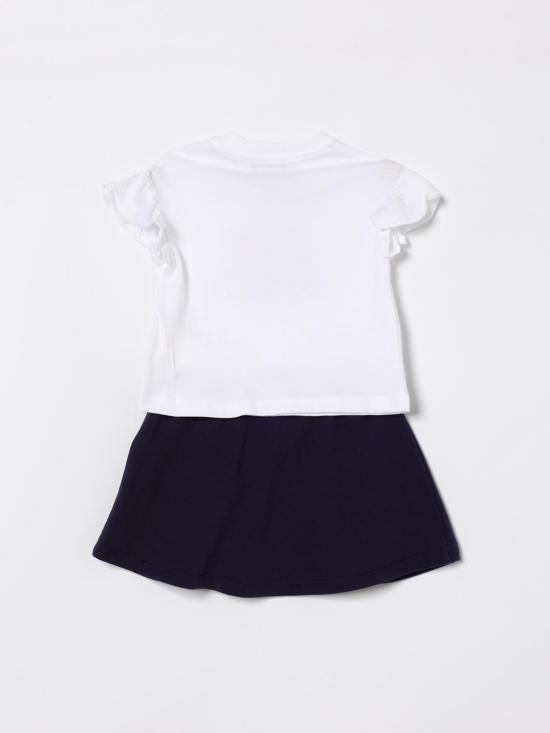 26SS [키즈] 모스키노 오버롤 MBG01GLCA89 83240 White - MOSCHINO