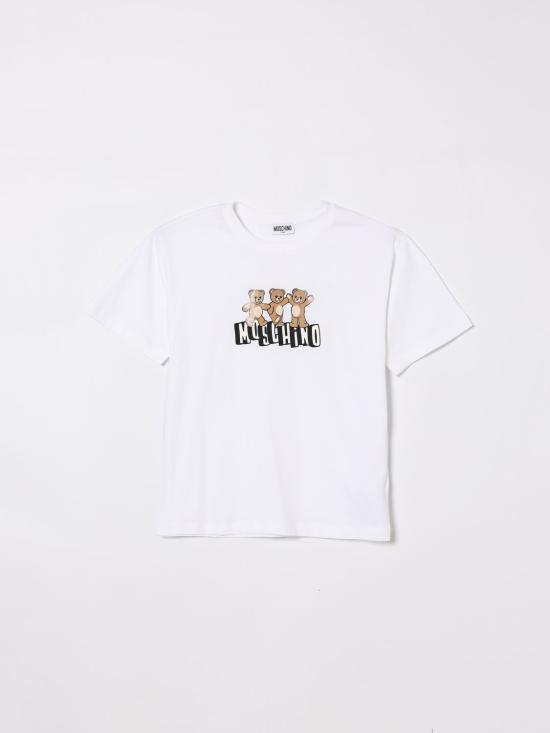 26SS [키즈] 모스키노 티셔츠 HUM05PLAA23 10101 White