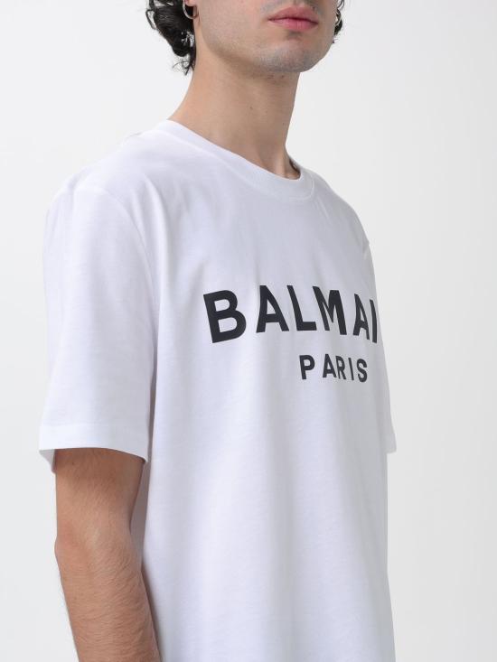 26SS 발망 반팔 티셔츠 GH1EG000BD45 GAB White - BALMAIN