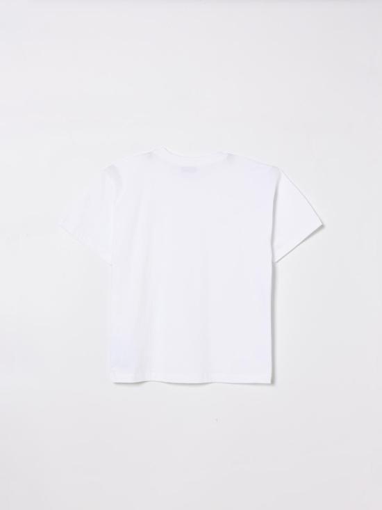 26SS [키즈] 모스키노 티셔츠 HUM05MLAA01 10101 White - MOSCHINO