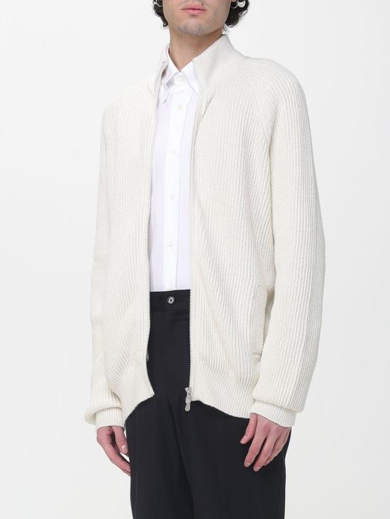 26SS 브루넬로 쿠치넬리 긴소매 집업 가디건 MNI708616 C2723 White - BRUNELLO CUCINELLI