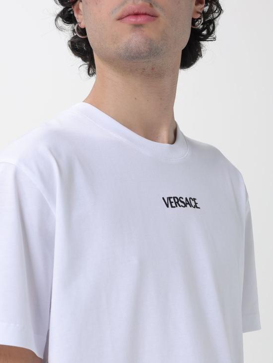 26SS 베르사체 반팔 티셔츠 10139441A16455 1W000 White - VERSACE