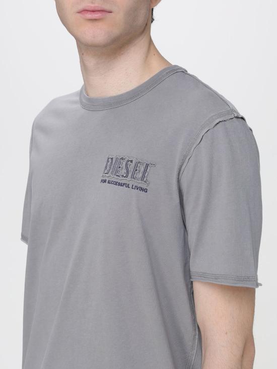26SS 디젤 반팔 티셔츠 A209580KMAH 97D Grey - DIESEL