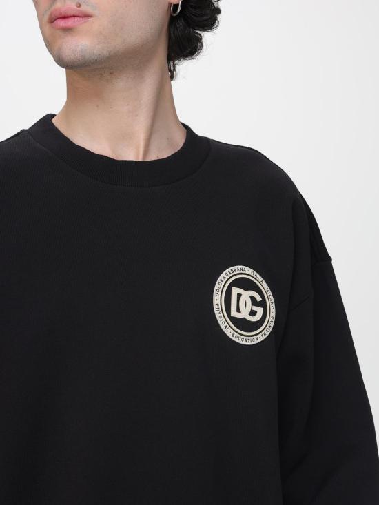 26SS 돌체앤가바나 긴팔 티셔츠 G9AHSZG7PZG N0000 Black - DOLCE & GABBANA