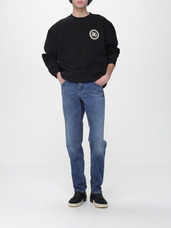 26SS 돌체앤가바나 긴팔 티셔츠 G9AHSZG7PZG N0000 Black - DOLCE & GABBANA