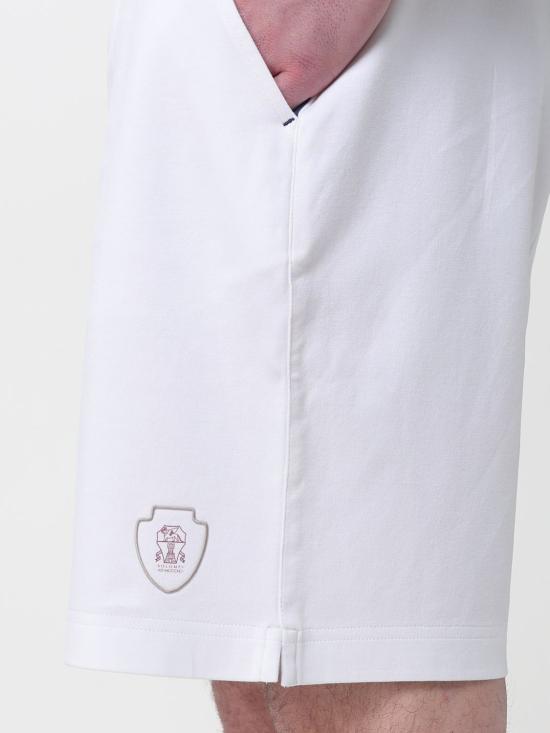 26SS 브루넬로 쿠치넬리 숏팬츠 ML8243390T C159 White - BRUNELLO CUCINELLI