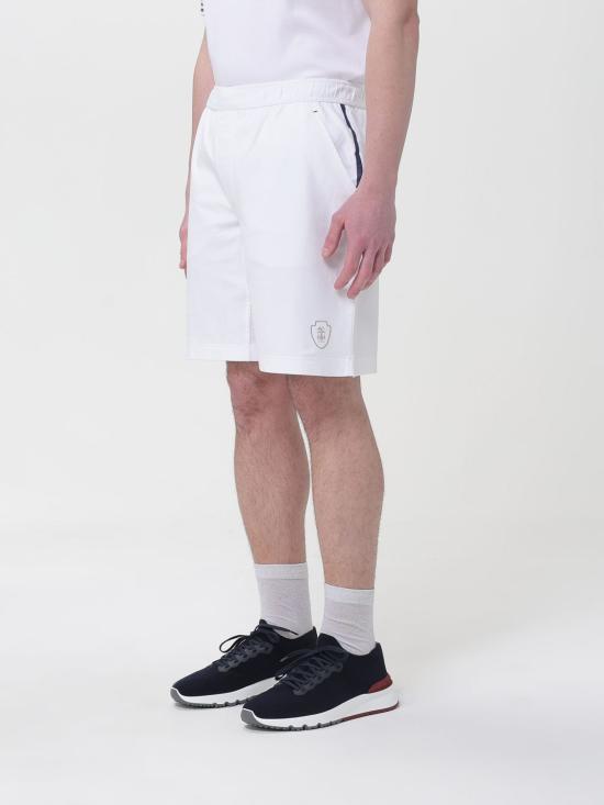 26SS 브루넬로 쿠치넬리 숏팬츠 ML8243390T C159 White - BRUNELLO CUCINELLI