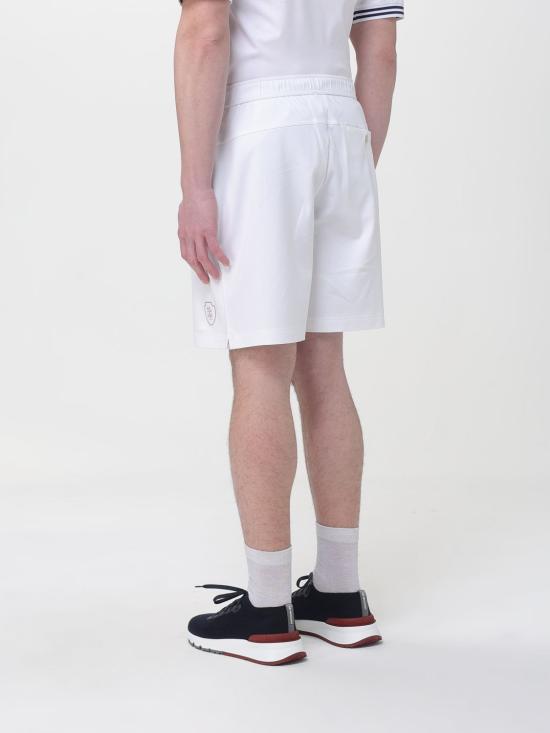 26SS 브루넬로 쿠치넬리 숏팬츠 ML8243390T C159 White - BRUNELLO CUCINELLI