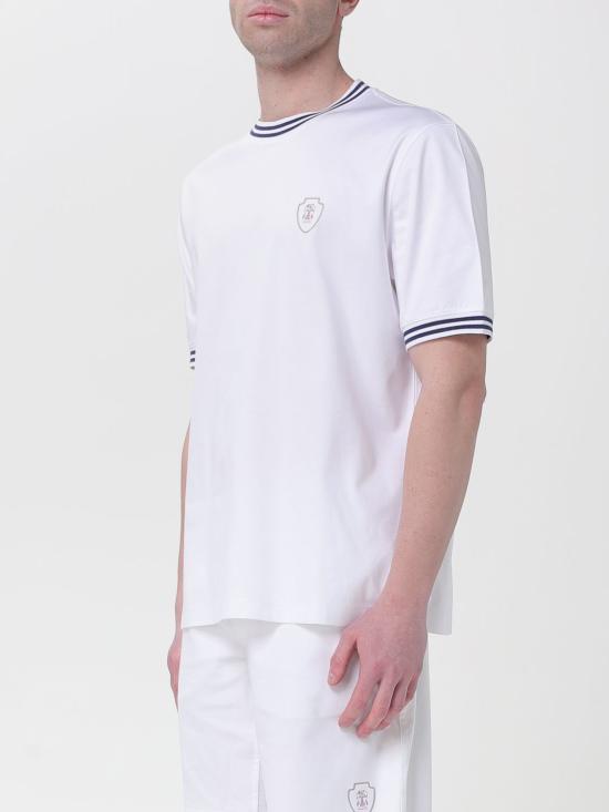 26SS 브루넬로 쿠치넬리 저지 티셔츠 M0B131386T C6159 White - BRUNELLO CUCINELLI