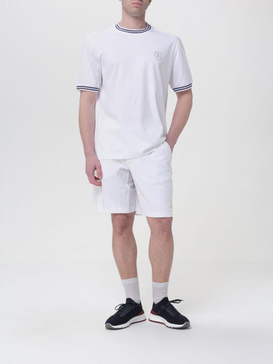 26SS 브루넬로 쿠치넬리 저지 티셔츠 M0B131386T C6159 White - BRUNELLO CUCINELLI
