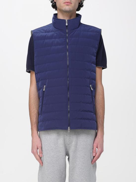 26SS 브루넬로 쿠치넬리 나일론 다운 베스트 MM4791451 CWG01 Blue