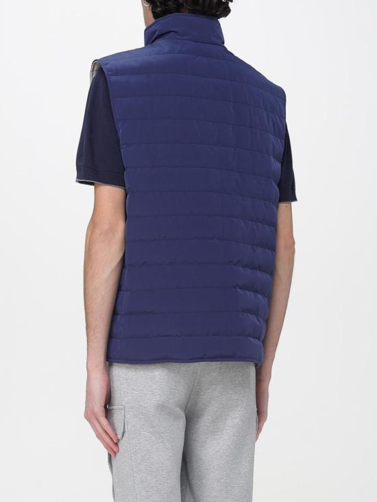 26SS 브루넬로 쿠치넬리 나일론 다운 베스트 MM4791451 CWG01 Blue - BRUNELLO CUCINELLI