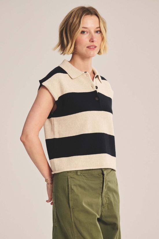  벨벳 바이 그레이엄 앤 스펜서 베스트 조엘라 니트 폴로 탑 - VELVET BY GRAHAM & SPENCER