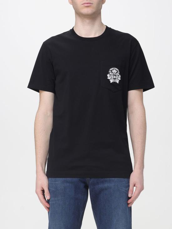 26SS 돌체앤가바나 반팔 티셔츠 G8RA2ZG7PZE N0000 Black