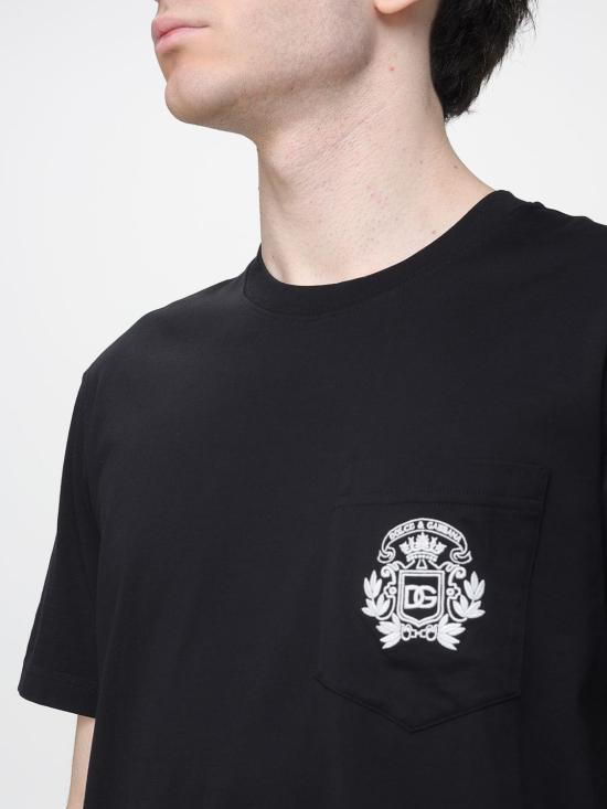 26SS 돌체앤가바나 반팔 티셔츠 G8RA2ZG7PZE N0000 Black - DOLCE & GABBANA