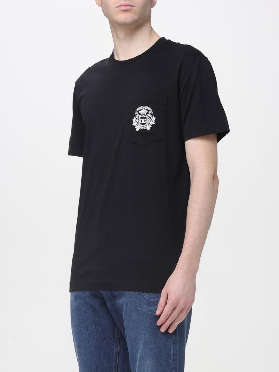 26SS 돌체앤가바나 반팔 티셔츠 G8RA2ZG7PZE N0000 Black - DOLCE & GABBANA
