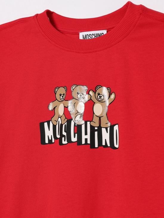 26SS [키즈] 모스키노 티셔츠 HUM05PLAA23 50109 Red - MOSCHINO