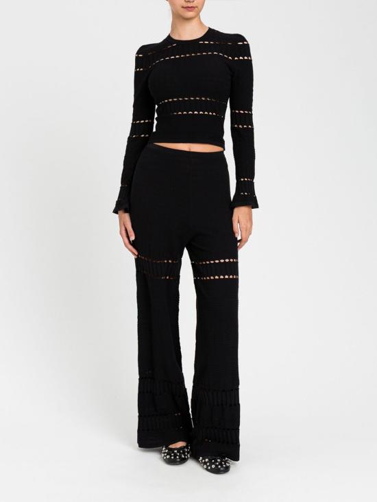 26SS 액티튜드 트윈세트 긴팔 티셔츠 261AP3081 00006 Black - ACTITUDE TWINSET