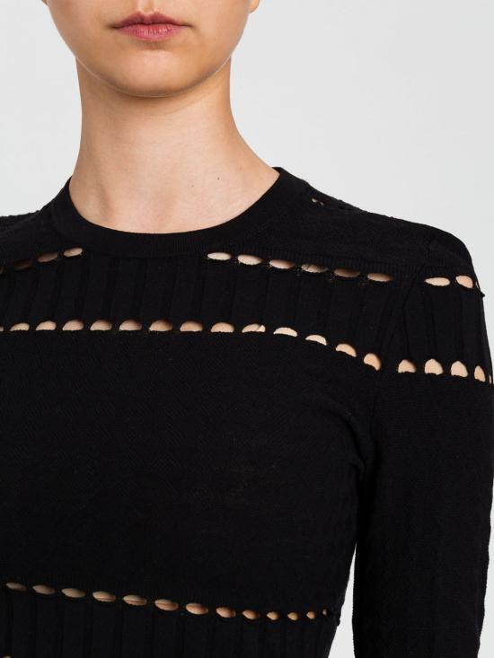 26SS 액티튜드 트윈세트 긴팔 티셔츠 261AP3081 00006 Black - ACTITUDE TWINSET