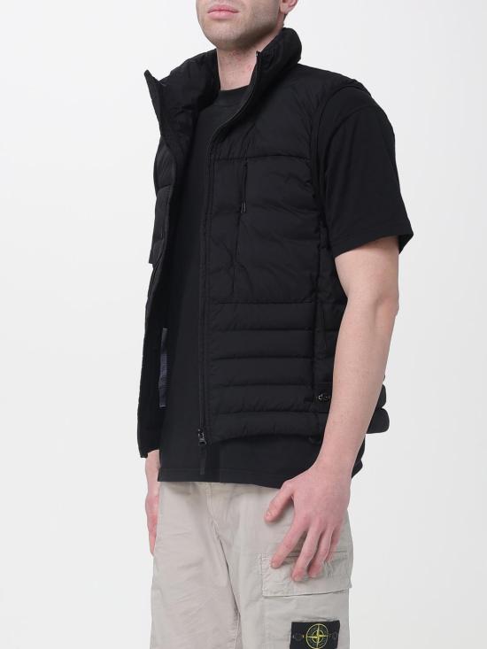 26SS 스톤 아일랜드 베스트 G100007S0183 V0029 Black - STONE ISLAND