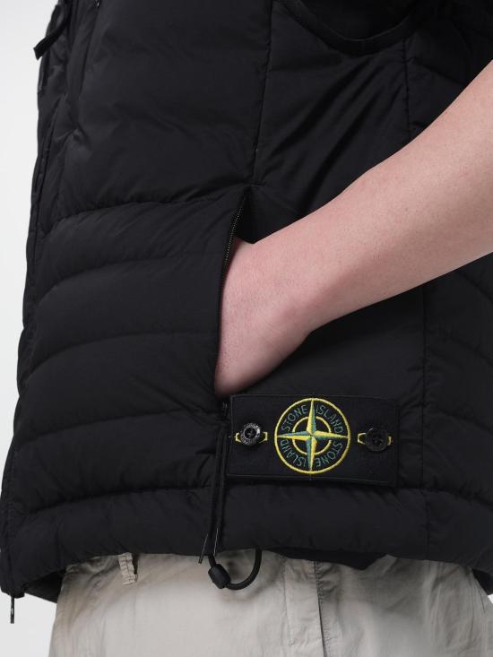 26SS 스톤 아일랜드 베스트 G100007S0183 V0029 Black - STONE ISLAND