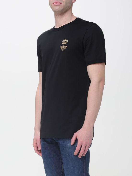 26SS 돌체앤가바나 반팔 티셔츠 G8PV1ZG7WUQ N0000 Black - DOLCE & GABBANA