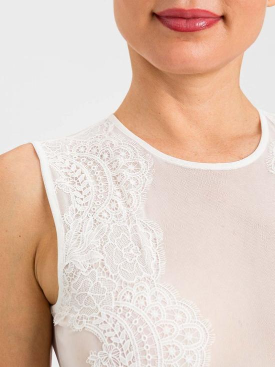 26SS 액티튜드 트윈세트 민소매 티셔츠 261AP2293 00526 White - ACTITUDE TWINSET