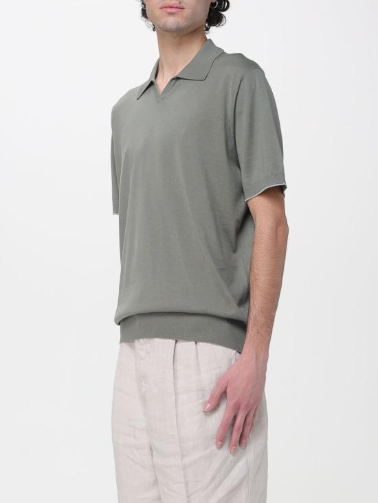 26SS 브루넬로 쿠치넬리 폴로 티셔츠 M29800145 CXS05 Green - BRUNELLO CUCINELLI