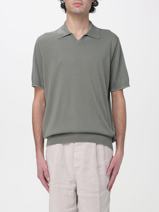 26SS 브루넬로 쿠치넬리 폴로 티셔츠 M29800145 CXS05 Green