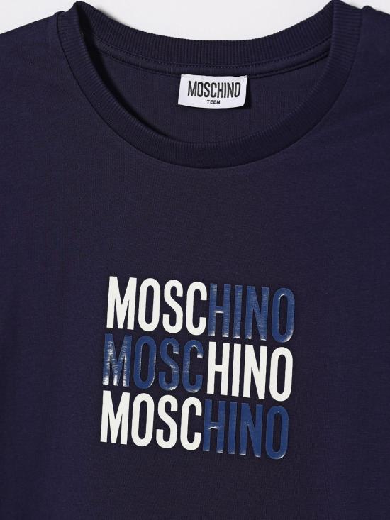 26SS [키즈] 모스키노 티셔츠 H5M05GLAA23 40016 Blue - MOSCHINO