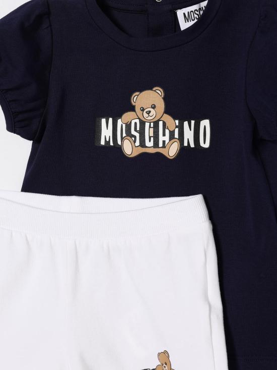 26SS [키즈] 모스키노 오버롤 MBG01OLBA00 85269 Navy - MOSCHINO