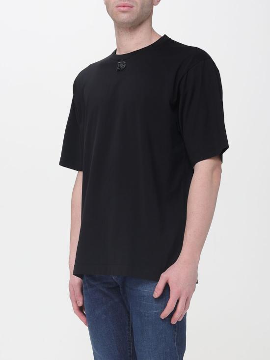 26SS 돌체앤가바나 반팔 티셔츠 G8PN9ZG7PXS N0000 Black - DOLCE & GABBANA
